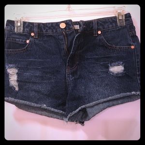 Denim shorts